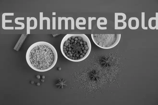 Esphimere Bold Font examples