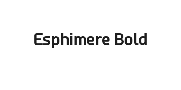 Esphimere Bold Logo