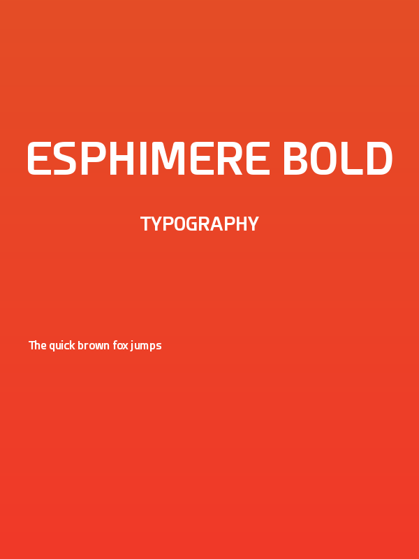 Esphimere Bold Poster