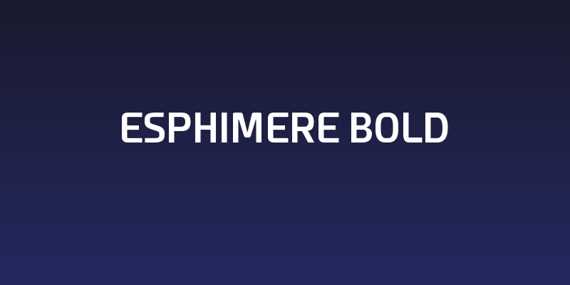 Esphimere Bold Social Header