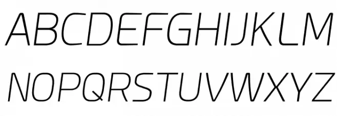Esphimere Extra Light Italic Polices MAJUSCULES