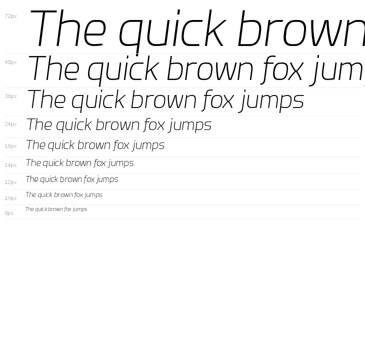 Esphimere Extra Light Italic Waterfall