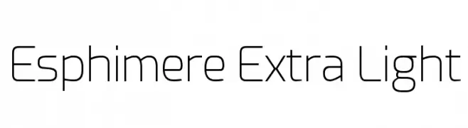 Esphimere Extra Light  baixar fontes gratis