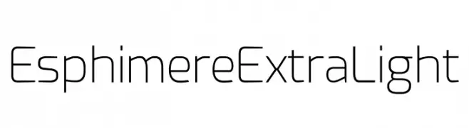 Esphimere Extra Light  baixar fontes gratis