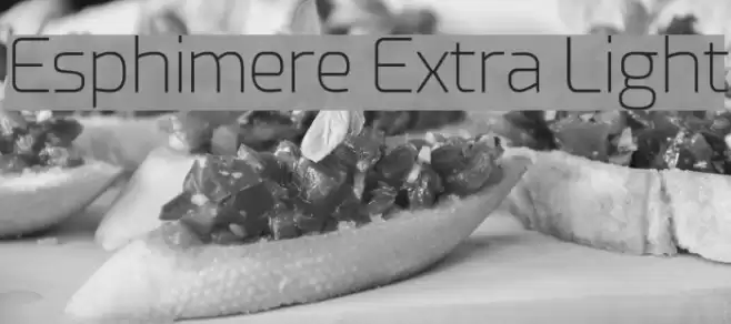 Esphimere Extra Light Font examples