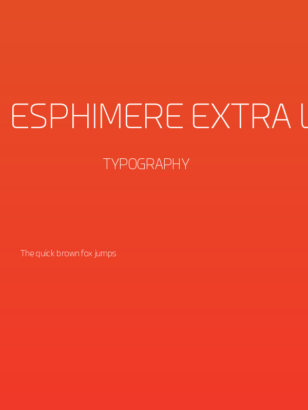 Esphimere Extra Light Poster