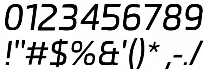 Esphimere Italic Font OTHER CHARS