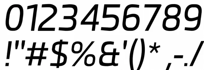 Esphimere Italic Font OTHER CHARS