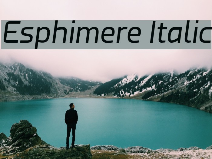 Esphimere Italic Font examples