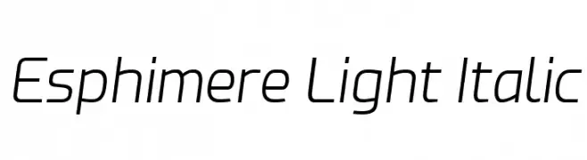 Esphimere Light Italic  baixar fontes gratis