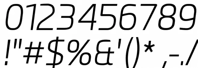 Esphimere Light Italic Font OTHER CHARS