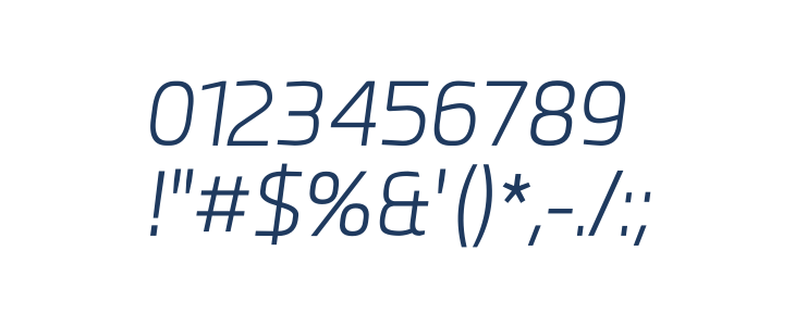 Esphimere Light Italic Other Characters