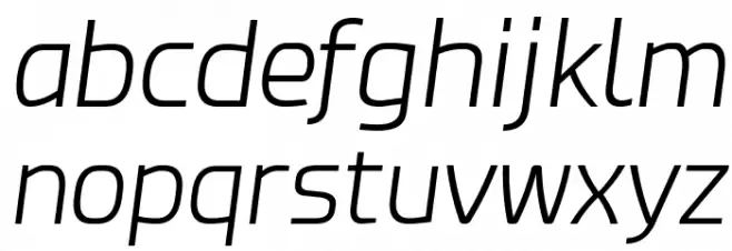 Esphimere Light Italic Caratteri MINUSCOLO
