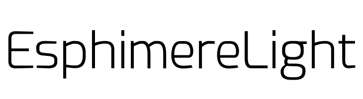 Esphimere Light  Free Fonts Download