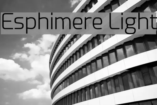 Esphimere Light Font examples