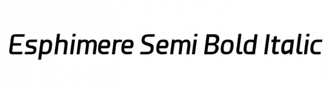 Esphimere Semi Bold Italic  baixar fontes gratis