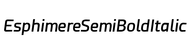 Esphimere Semi Bold Italic  Frei Schriftart Herunterladen
