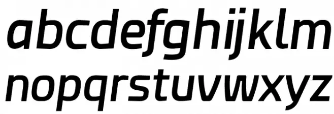 Esphimere Semi Bold Italic फ़ॉन्ट लोअरकेस