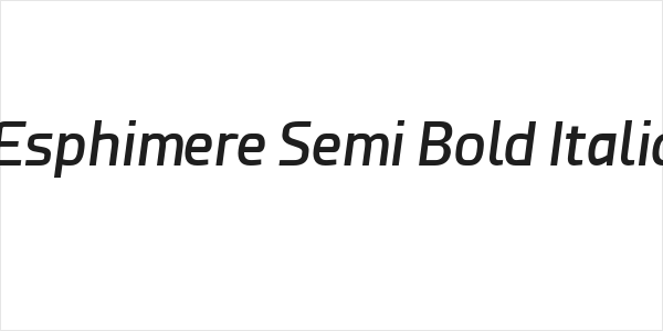 Esphimere Semi Bold Italic Logo
