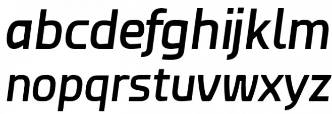 Esphimere Semi Bold Italic Caratteri MINUSCOLO