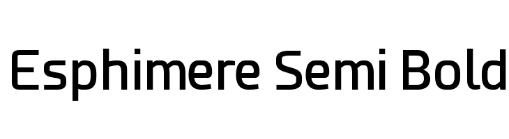 Esphimere Semi Bold Fuentes