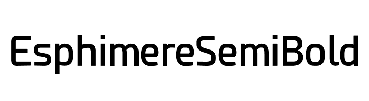 Esphimere Semi Bold  font caratteri gratis
