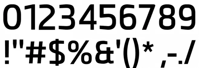 Esphimere Semi Bold Font OTHER CHARS