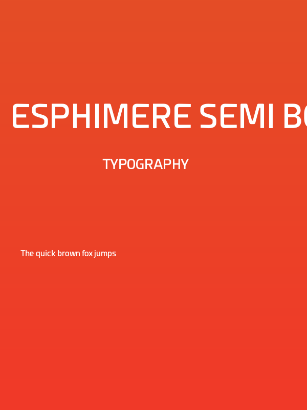 Esphimere Semi Bold Poster