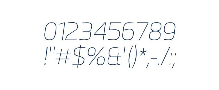 Esphimere Thin Italic Other Characters