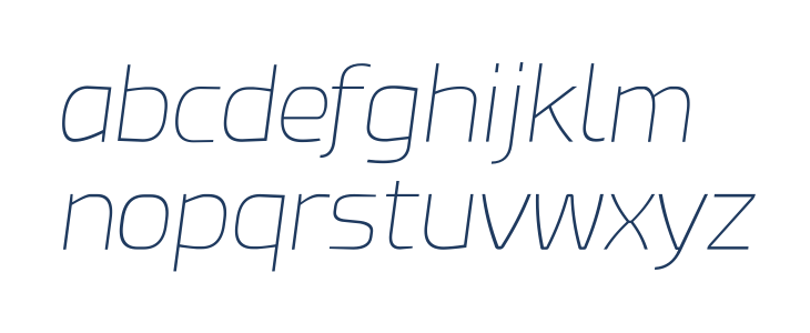 Esphimere Thin Italic Lowercase
