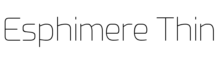 Esphimere Thin Font