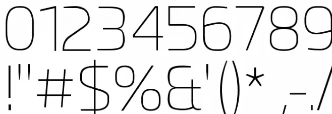 Esphimere Thin Font OTHER CHARS