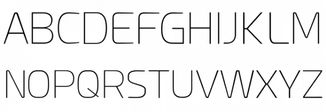 Esphimere Thin Font UPPERCASE
