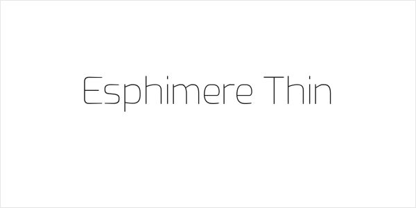 Esphimere Thin Logo