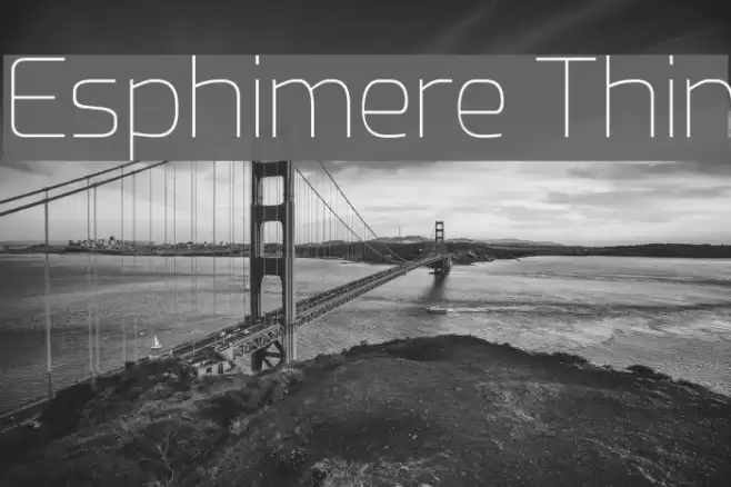 Esphimere Thin Font examples