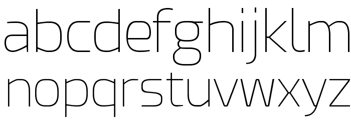 Esphimere Thin Font LOWERCASE