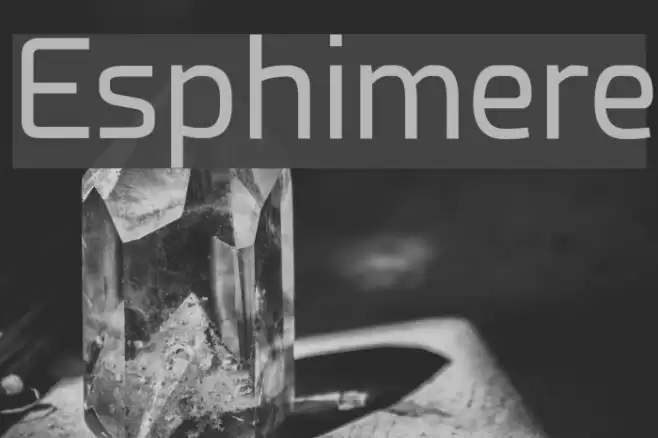 Esphimere Font examples