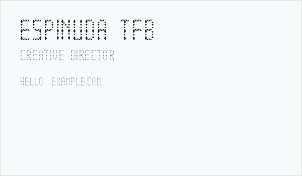 Espinuda tfb Business Card