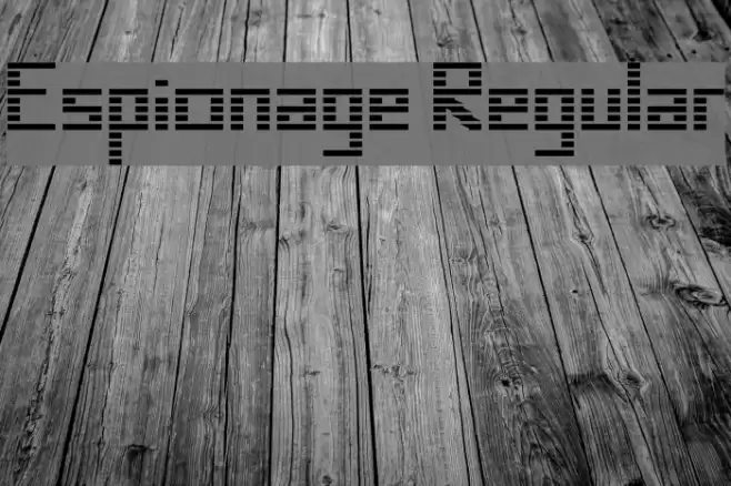 Espionage Regular Font examples