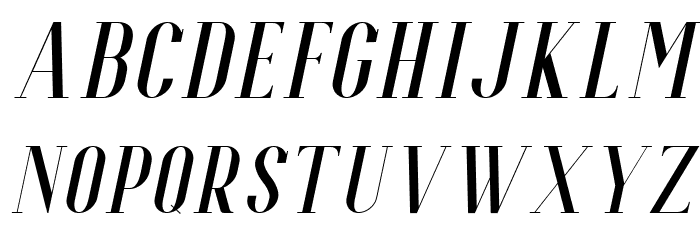 Espoir Serif Free Italic Font LOWERCASE
