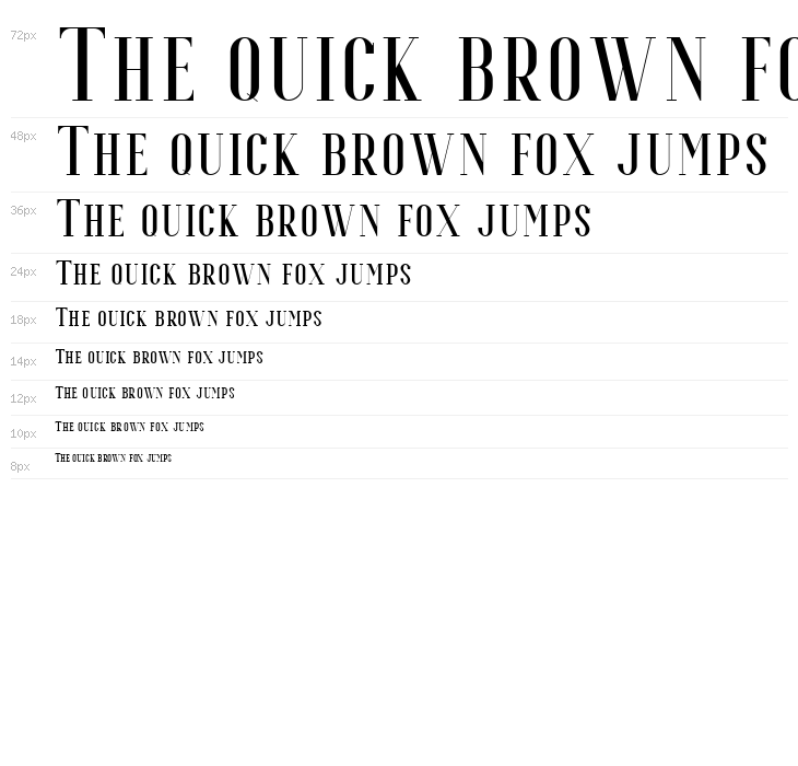 Espoir Serif Free Regular Waterfall