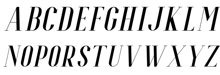 EspoirSerifFree-Italic Font LOWERCASE