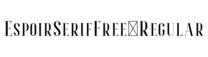EspoirSerifFree-Regular  नि: शुल्क फ़ॉन्ट्स डाउनलोड