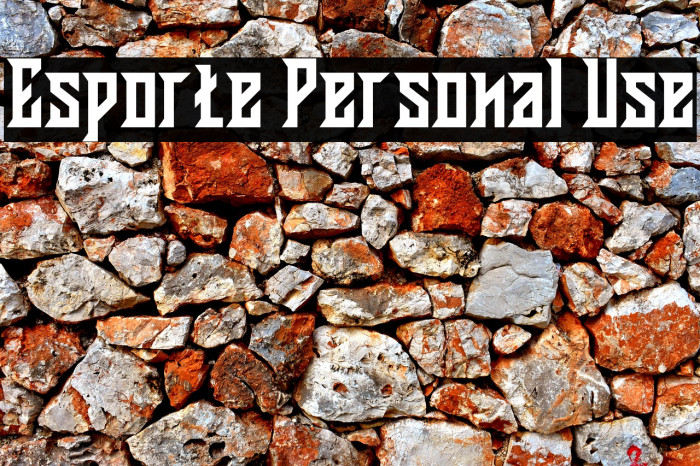 Esporte Personal Use Example 3
