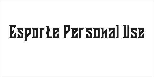 Esporte Personal Use Logo