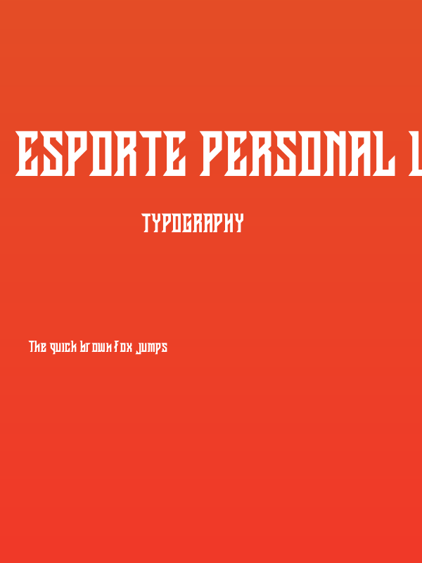 Esporte Personal Use Poster