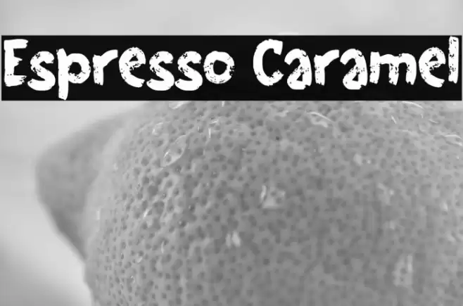 Espresso Caramel Font examples