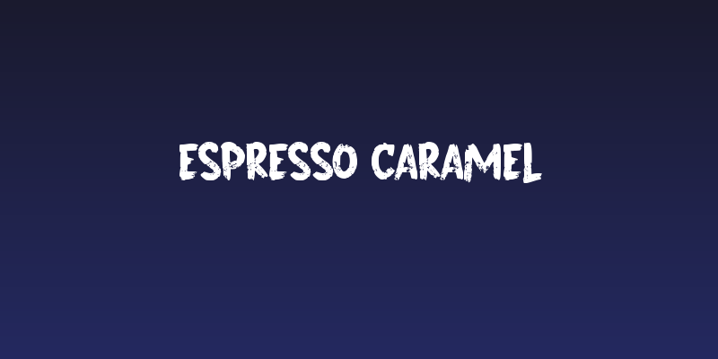 Espresso Caramel Social Header