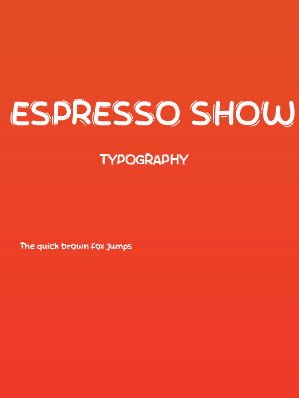 Espresso Show Poster