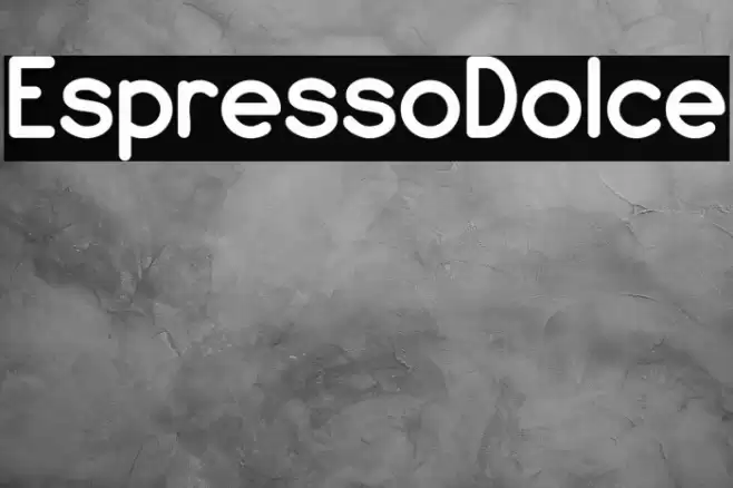 EspressoDolce Font examples